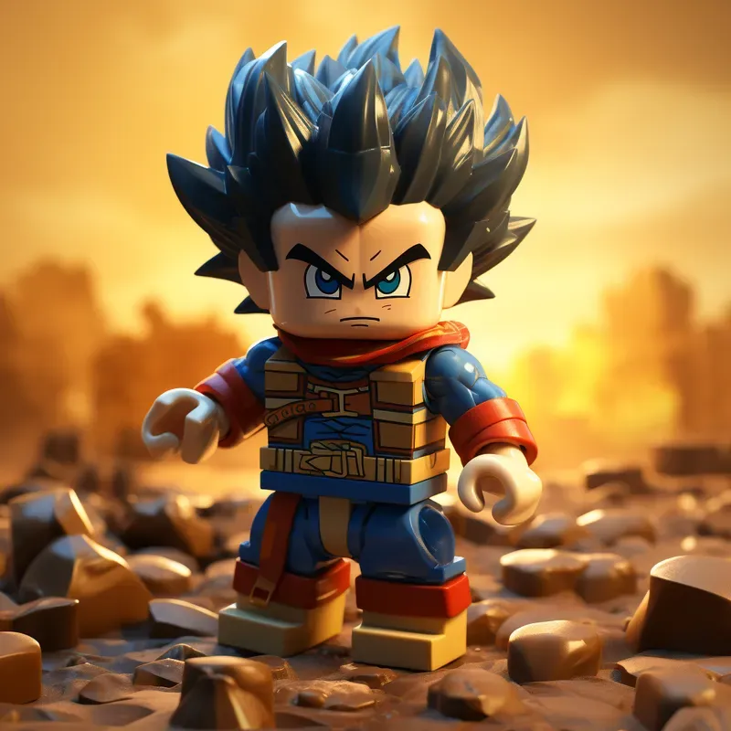 Realistic Lego Characters Vibrant Colors
