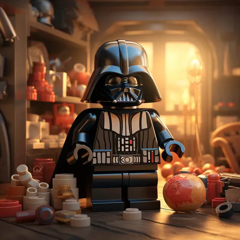 Realistic Lego Characters Vibrant Colors