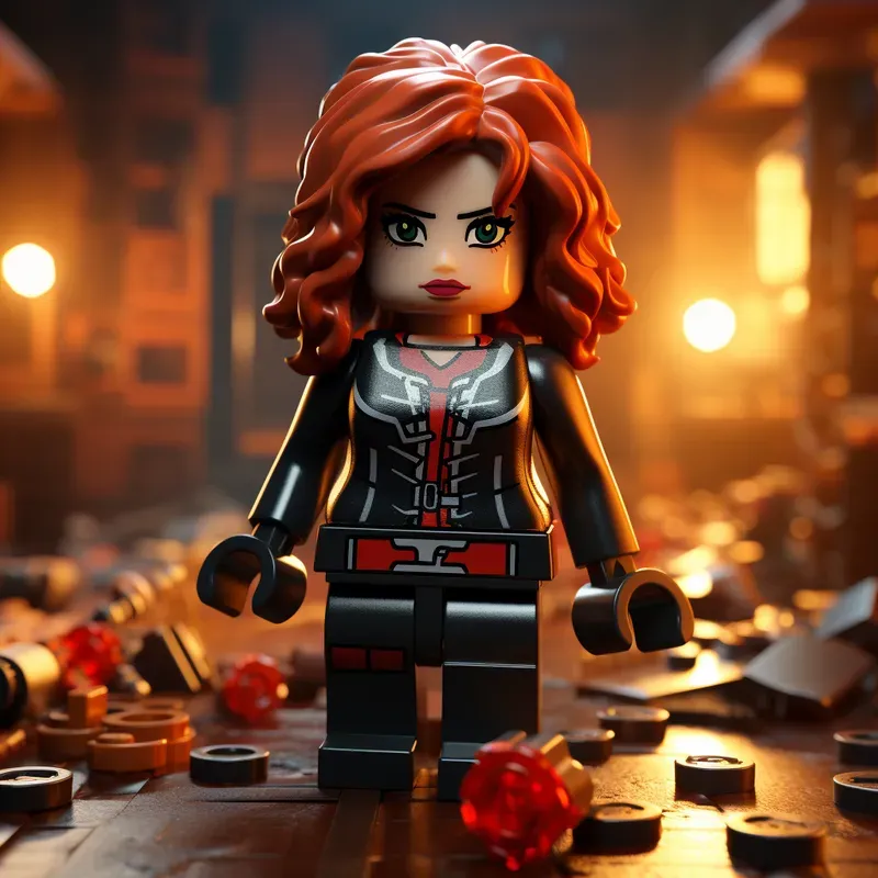 Realistic Lego Characters Vibrant Colors