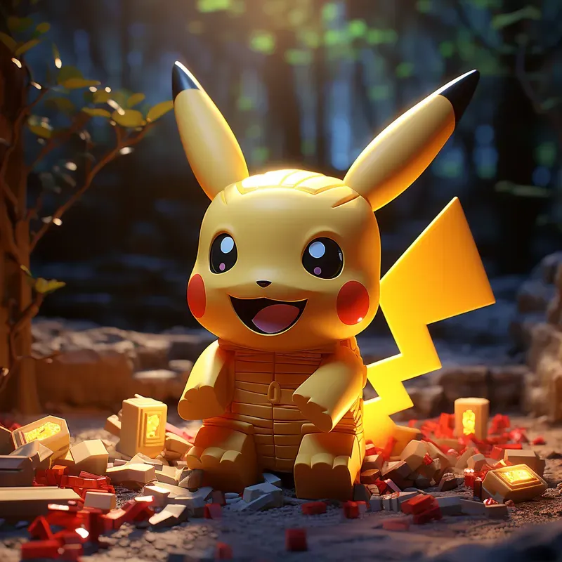 Realistic Lego Characters Vibrant Colors
