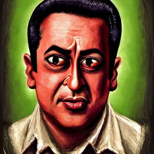Caricatures Of Indian Actors And Actresses