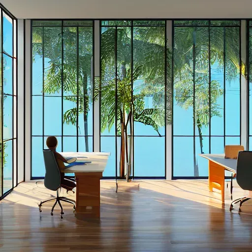 Office Images With Different Outside Views