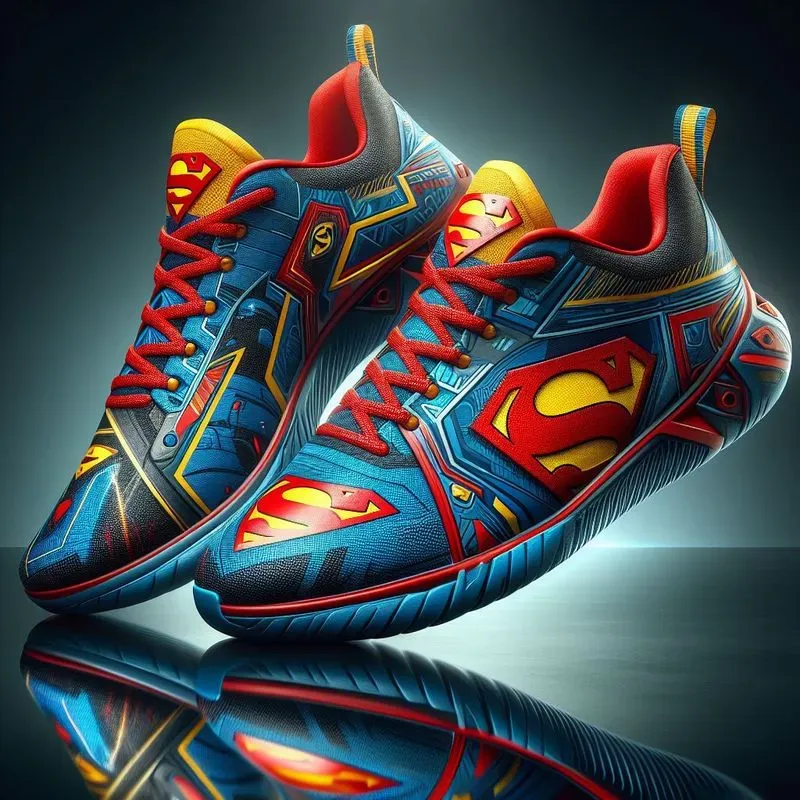 Superhero Shoe Product Shots