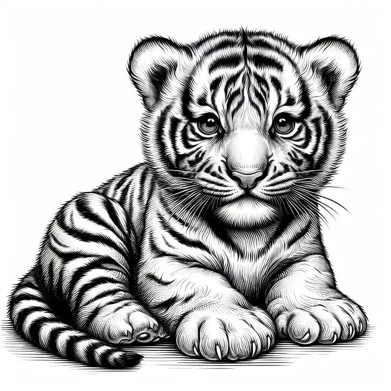 Cute Baby Animal Tattoo Illustrations