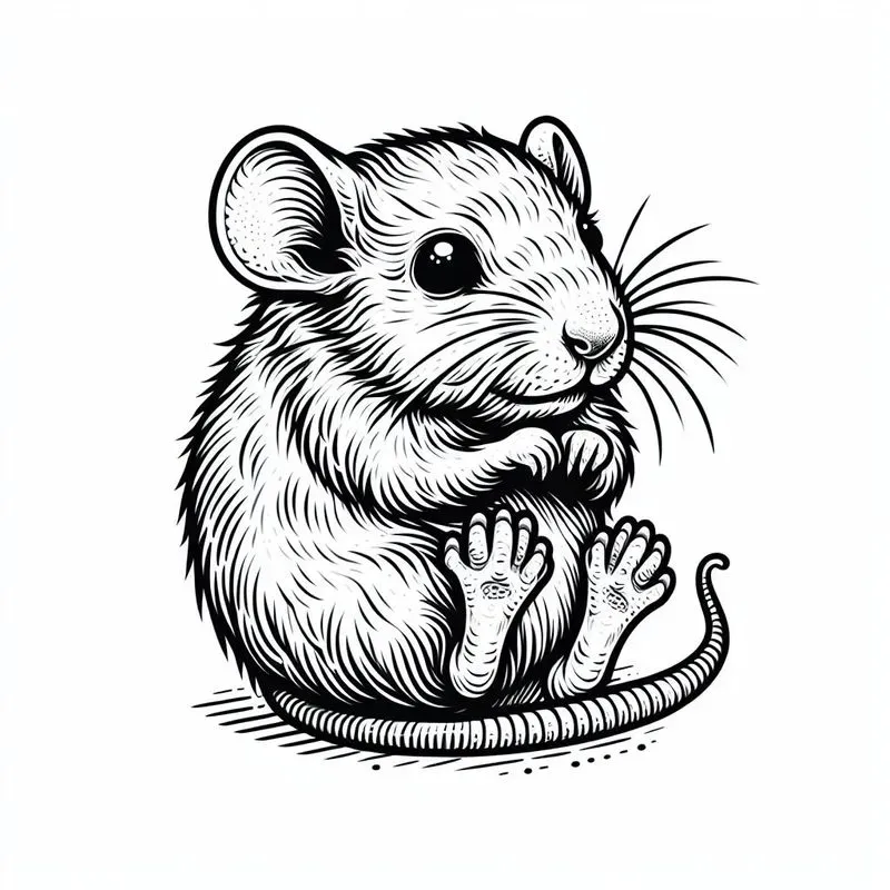 Cute Baby Animal Tattoo Illustrations