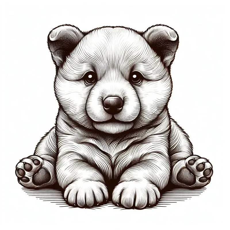 Cute Baby Animal Tattoo Illustrations