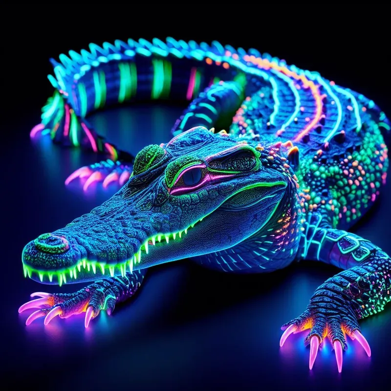 Bioluminescent Animals Glowing Neon