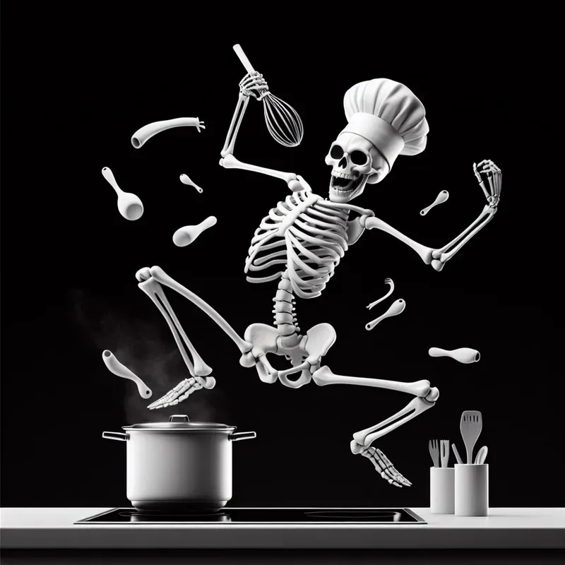 Funny Skeleton Vector Art