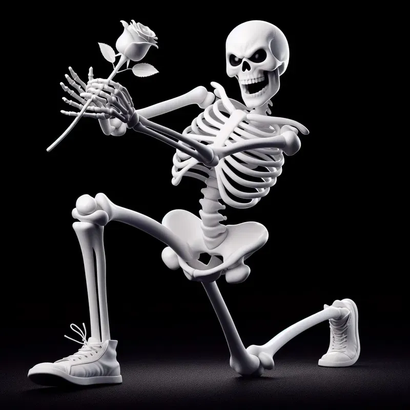 Funny Skeleton Vector Art