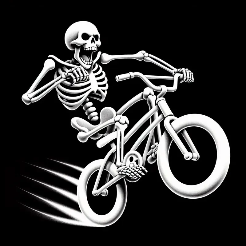 Funny Skeleton Vector Art