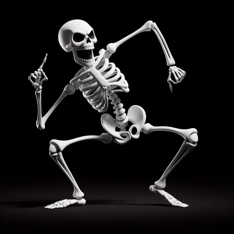 Funny Skeleton Vector Art