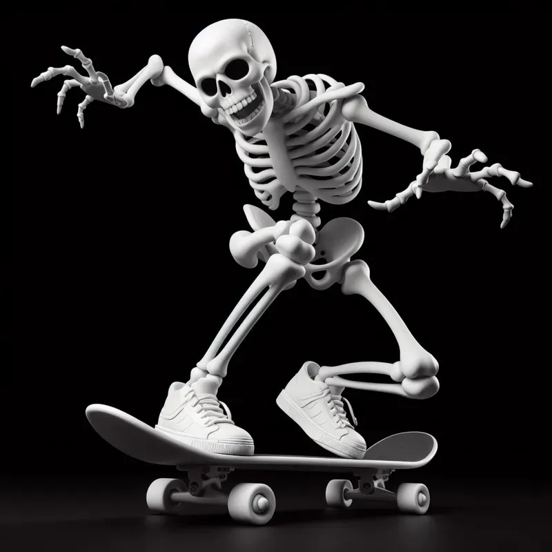 Funny Skeleton Vector Art