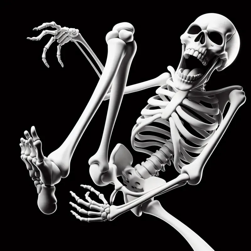Funny Skeleton Vector Art