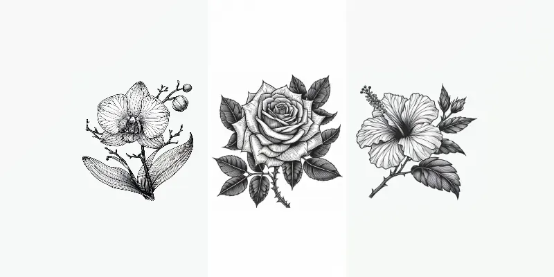 Flowers Coloring Book Pages generated by undefined