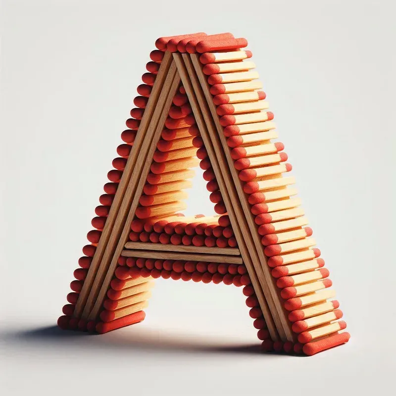 Matchstick 3D Letters And Numbers