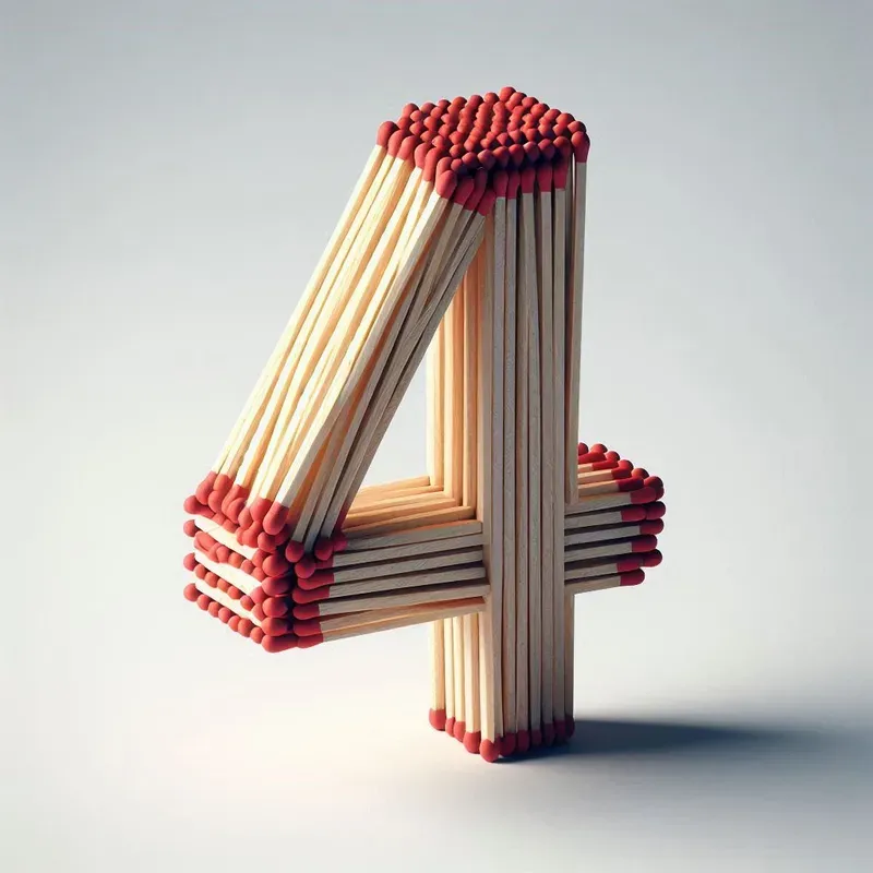 Matchstick 3D Letters And Numbers