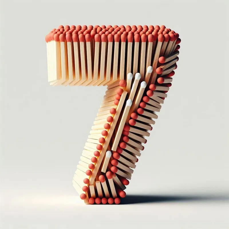 Matchstick 3D Letters And Numbers