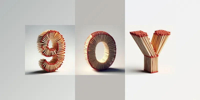 Matchstick 3D Letters And Numbers generated by undefined