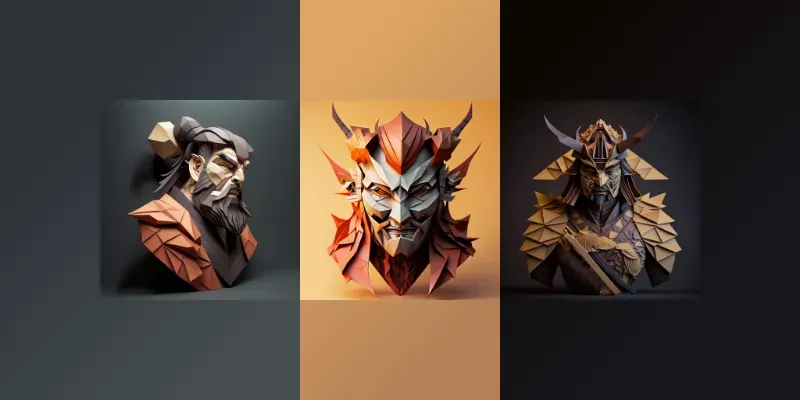 Origami Characters generated by undefined