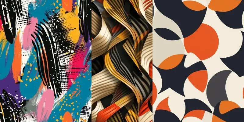 Versatile Abstract Textile Patterns generated by undefined