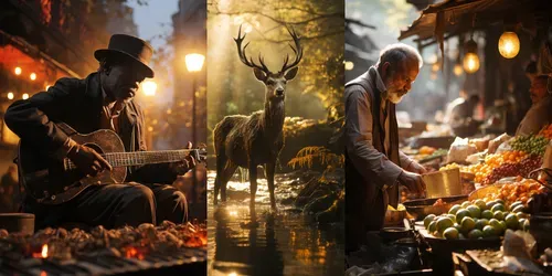 Cinematic Snapshots generated by midjourney