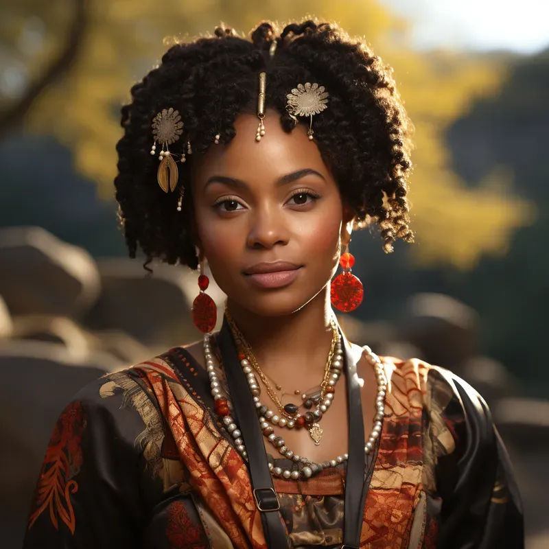 Realistic Black Women Portraits