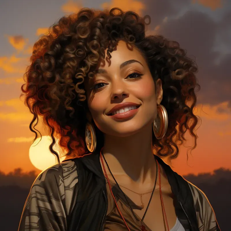 Realistic Black Women Portraits