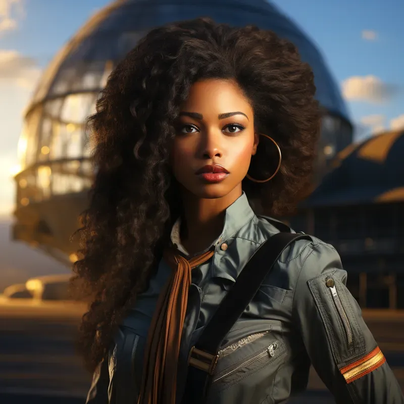 Realistic Black Women Portraits