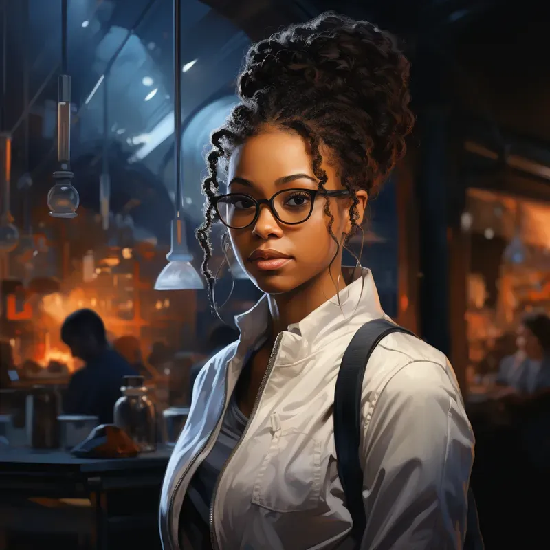 Realistic Black Women Portraits