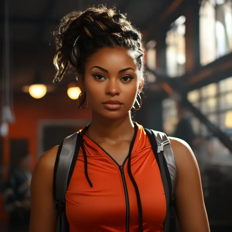 Realistic Black Women Portraits