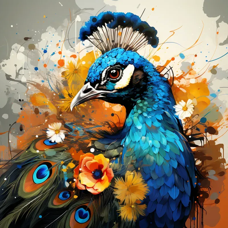 Abstract Animal Art Collages