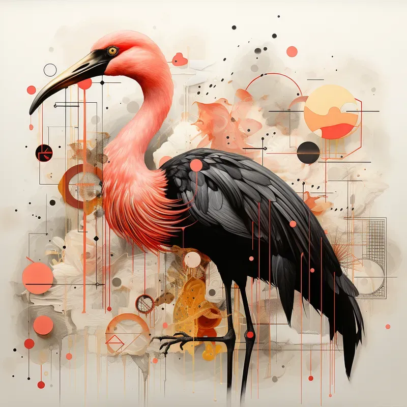 Abstract Animal Art Collages