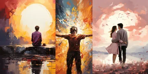 Emotional Art Themes Visualize Feelings generated by midjourney