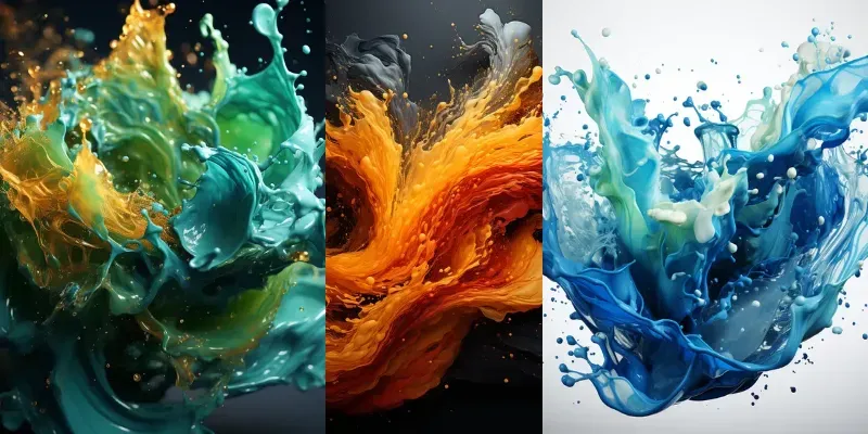 Paint Splash 8k Desktop Wallpapers generated by undefined