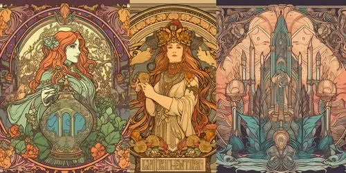 Intricate Illustrations generated by midjourney