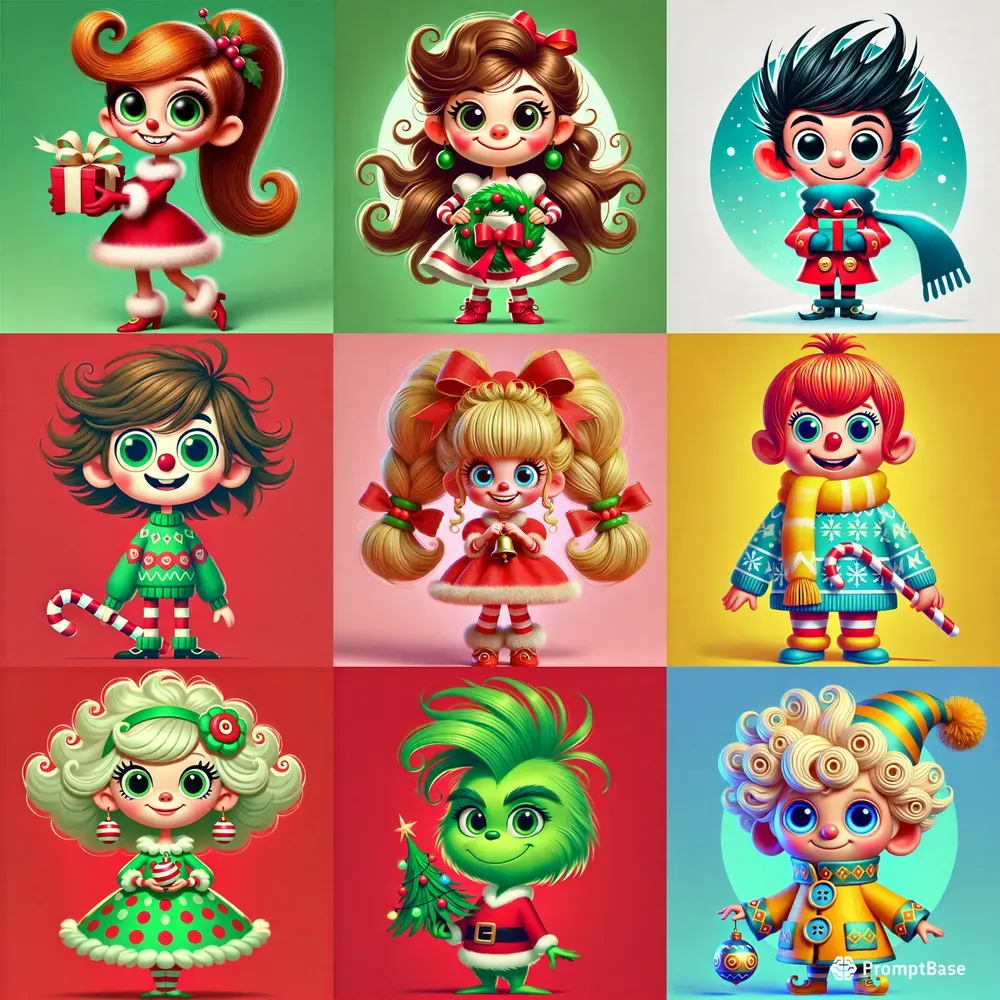 Holiday Whoville Character Cliparts