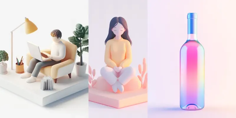 3D Web Illustrations generated by undefined