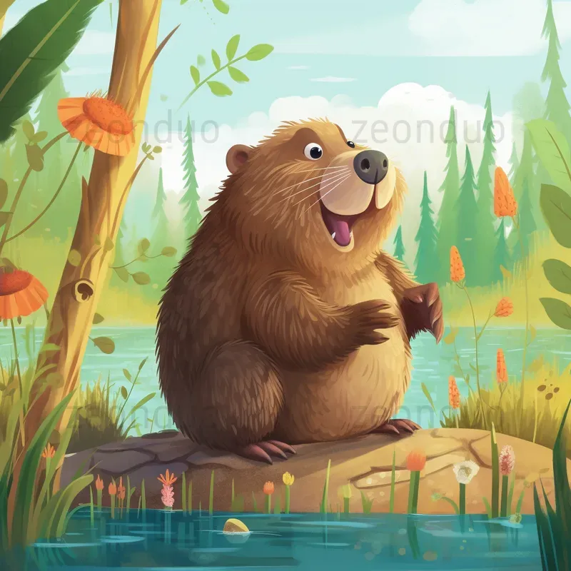 Childrens Book Animal Illustrations