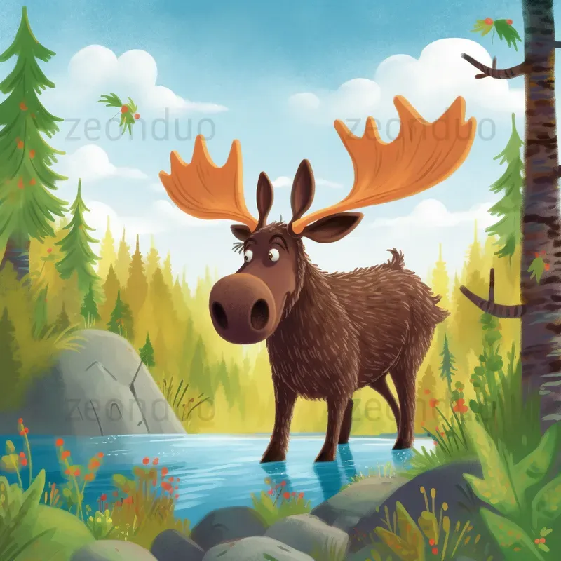 Childrens Book Animal Illustrations