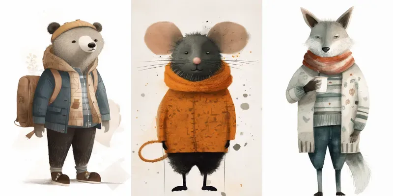 Childrens Picture Book Character Designs generated by undefined