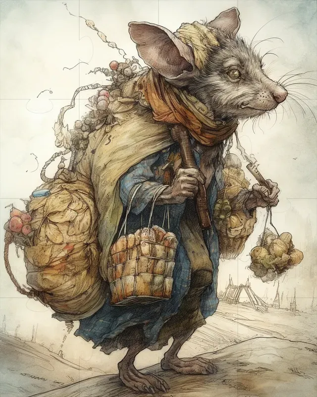 Anthro Animal Designs In Medieval Style