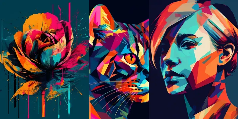 Minimal Graphic Portraits And generated by undefined