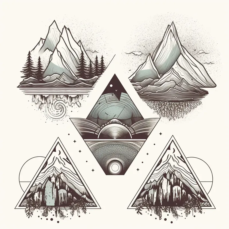 Spiritual Tattoo Art Logos