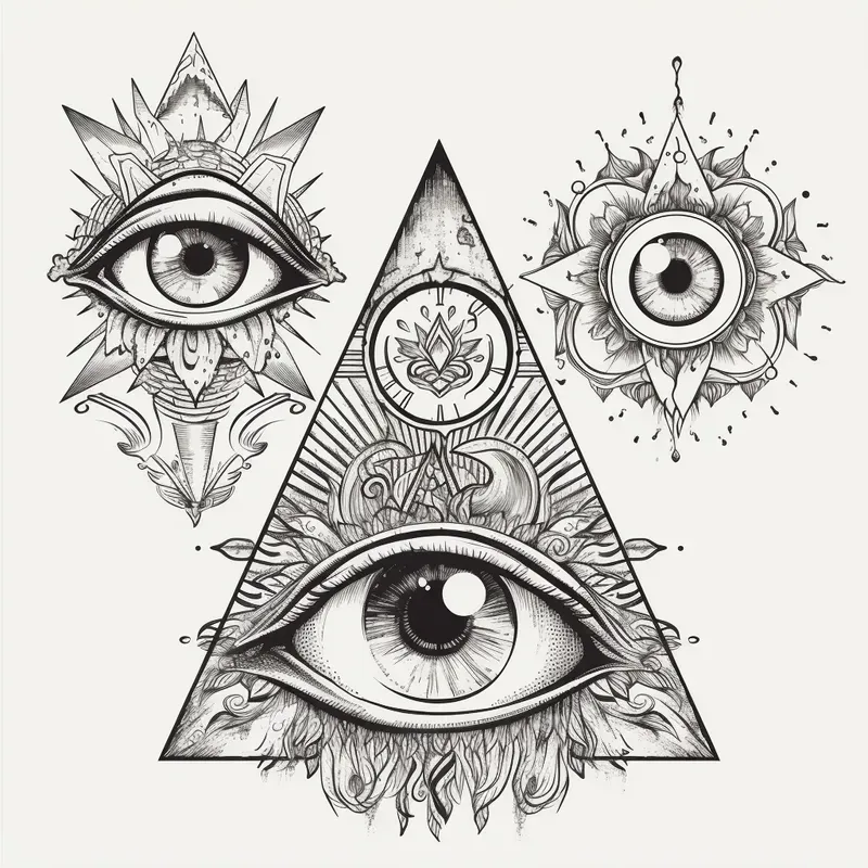 Spiritual Tattoo Art Logos