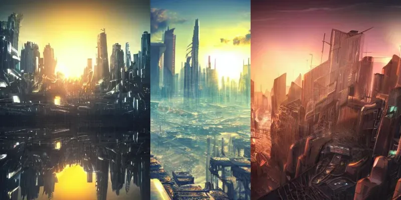 Futuristic City Landscape generated by undefined