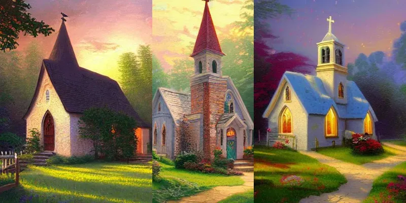 Beautiful Church Buildings generated by undefined
