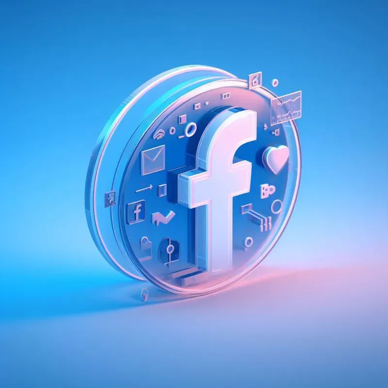 Vibrant 3D Logos And Icons Glass