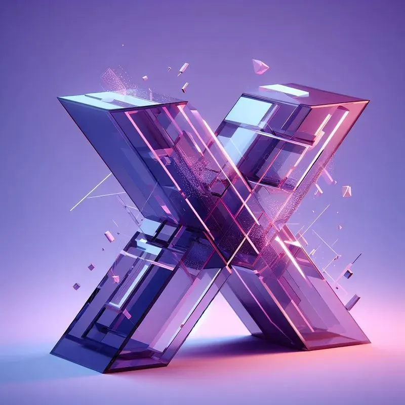 Vibrant 3D Logos And Icons Glass