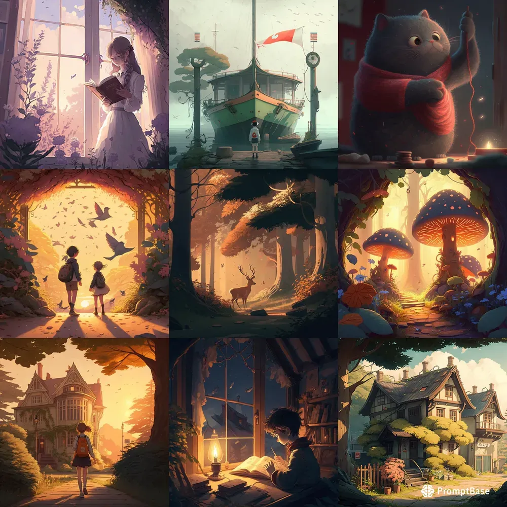 Ghibli Style Illustrations