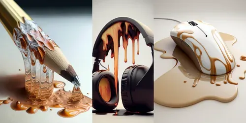 Melting Items generated by midjourney
